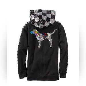 Victoria Secret PINK Circa 2018 Fashion Show Limited Edition Bling Hoodie Large